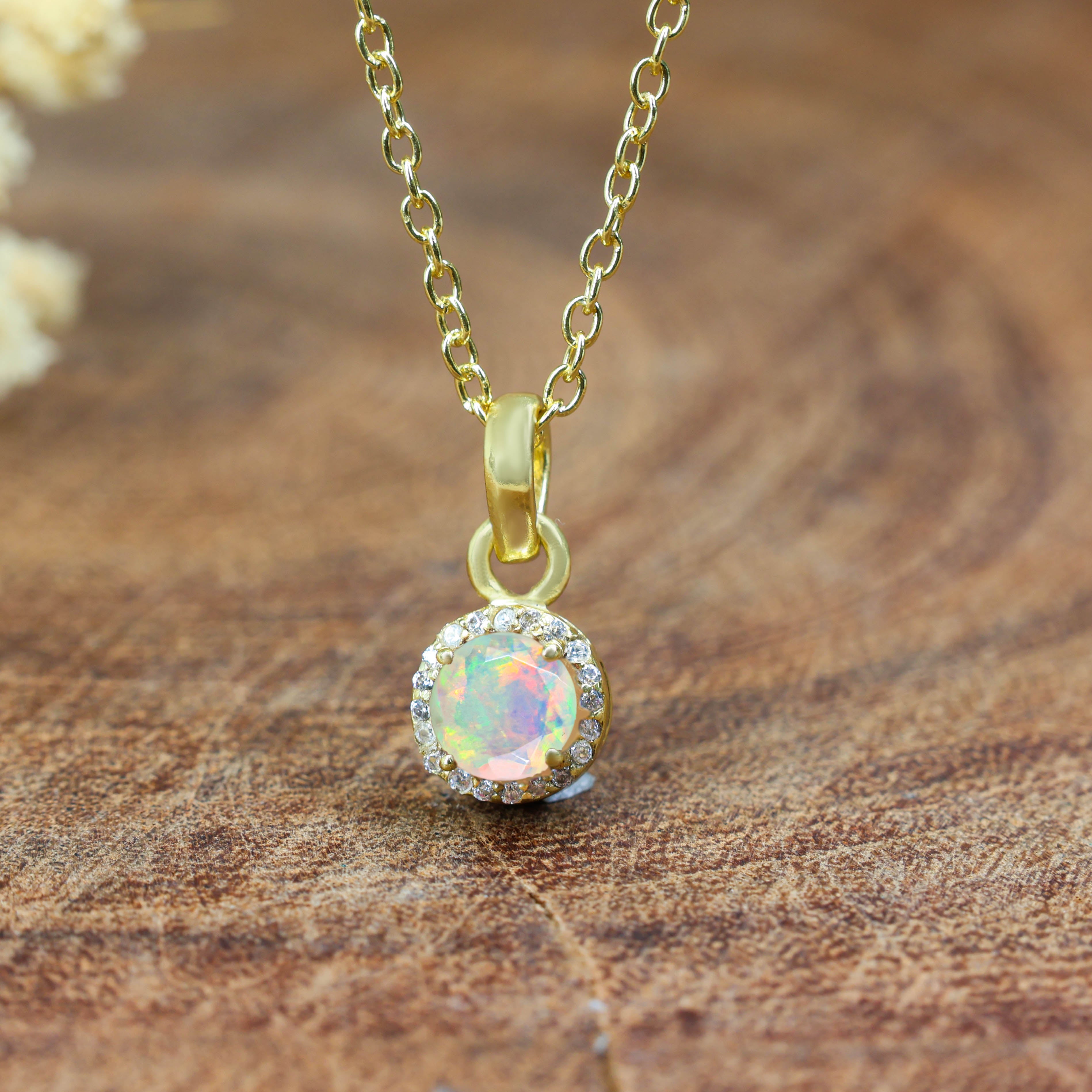 White Opal Pendant