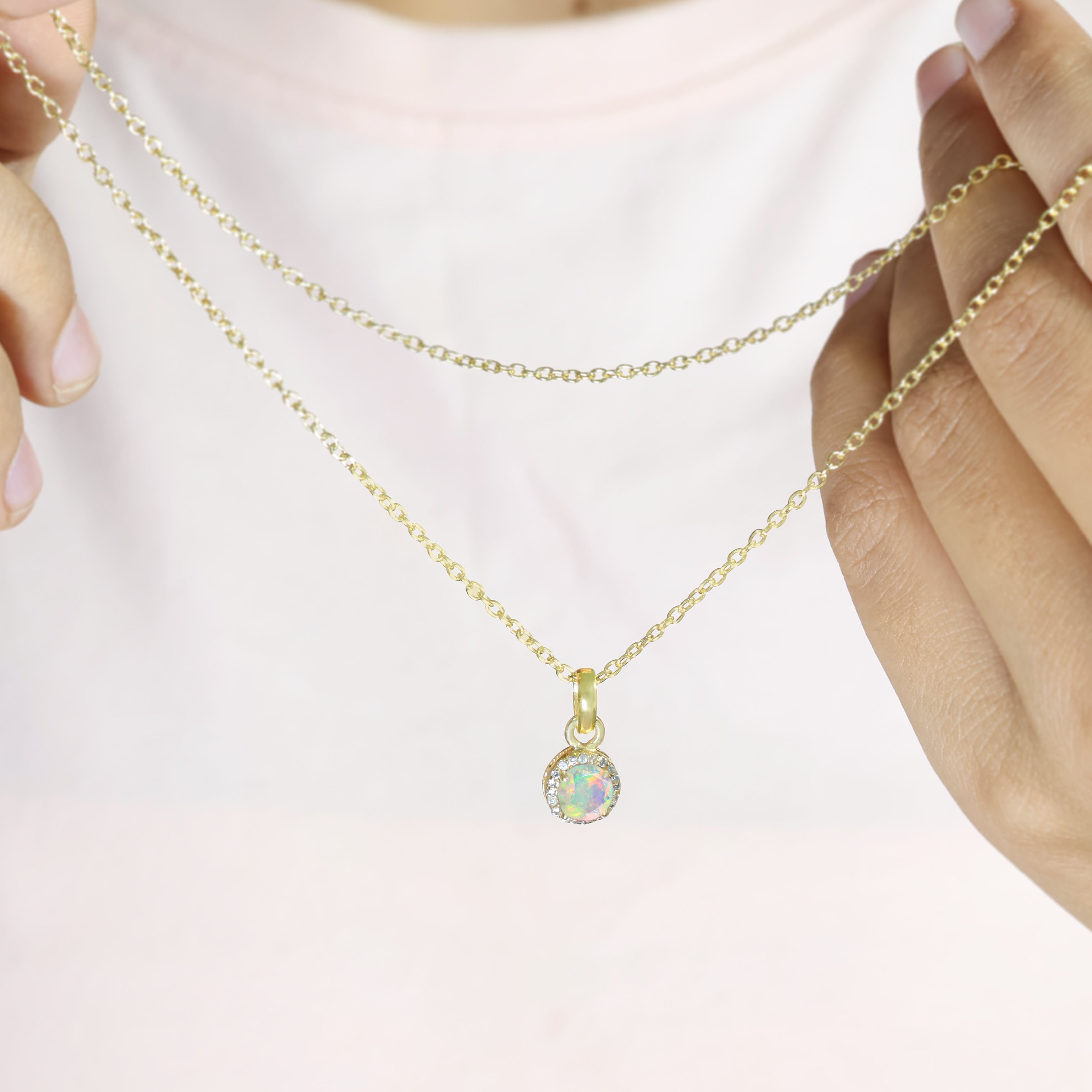 White Opal Pendant1