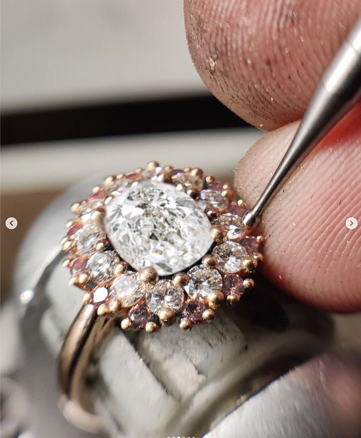 Beautiful sparkle Oval Cubic Zirconia unique design ring - Goodstone Jewels