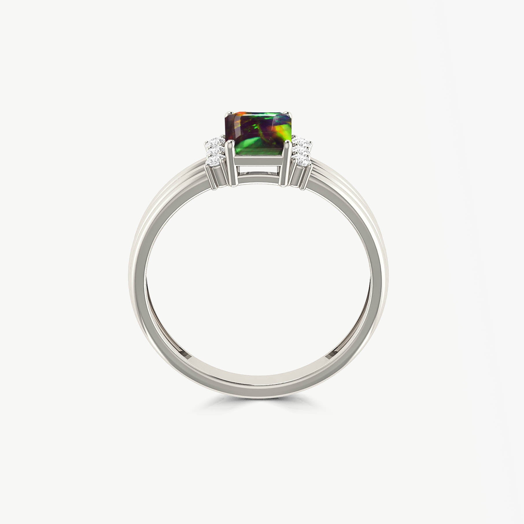 Black Opal Gemstone Ring Gift For Women - Goodstone Jewels