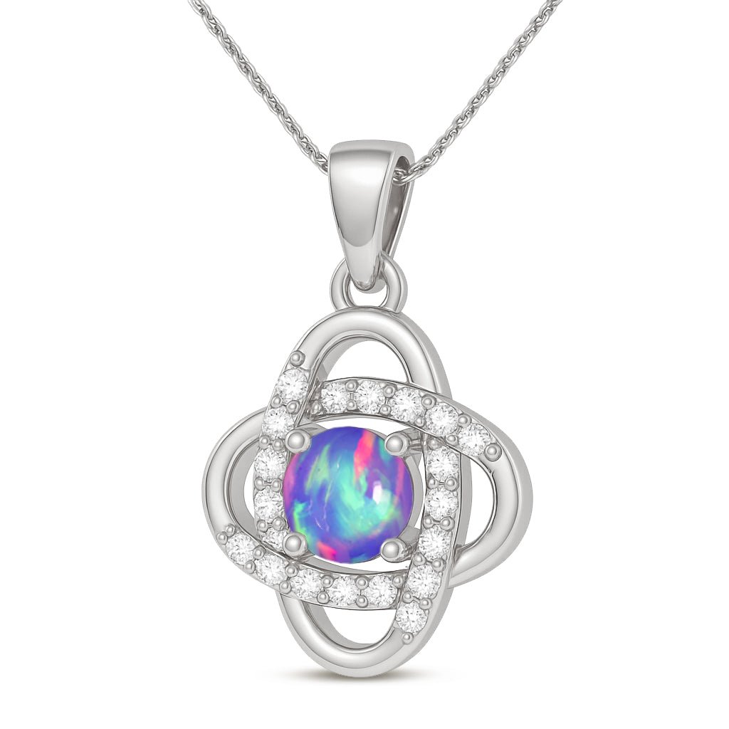 Genuine Lavender Opal Statement Pendant Necklace - Goodstone Jewels