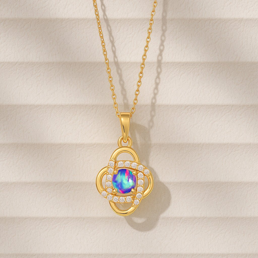 Genuine Lavender Opal Statement Pendant Necklace - Goodstone Jewels
