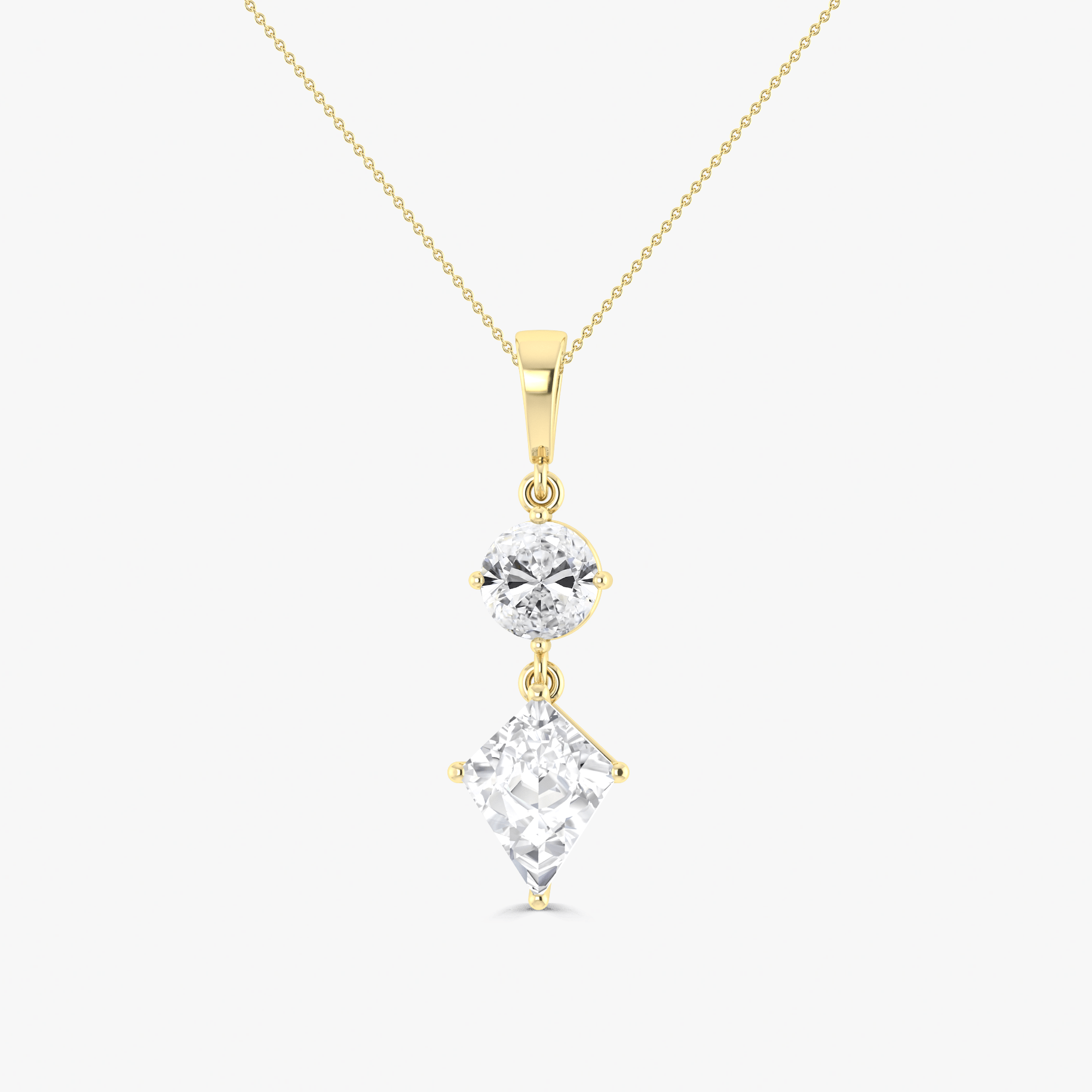 Gorgeous sparkle Zircon pendant 925 Sterling silver or Gold Vermail chain - Goodstone Jewels