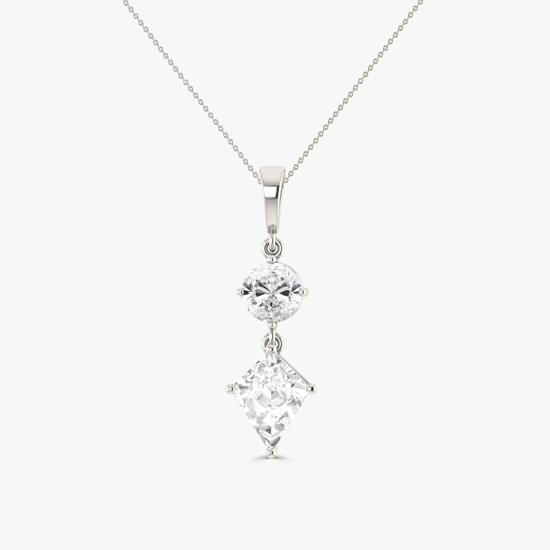 Gorgeous sparkle Zircon pendant 925 Sterling silver or Gold Vermail chain - Goodstone Jewels