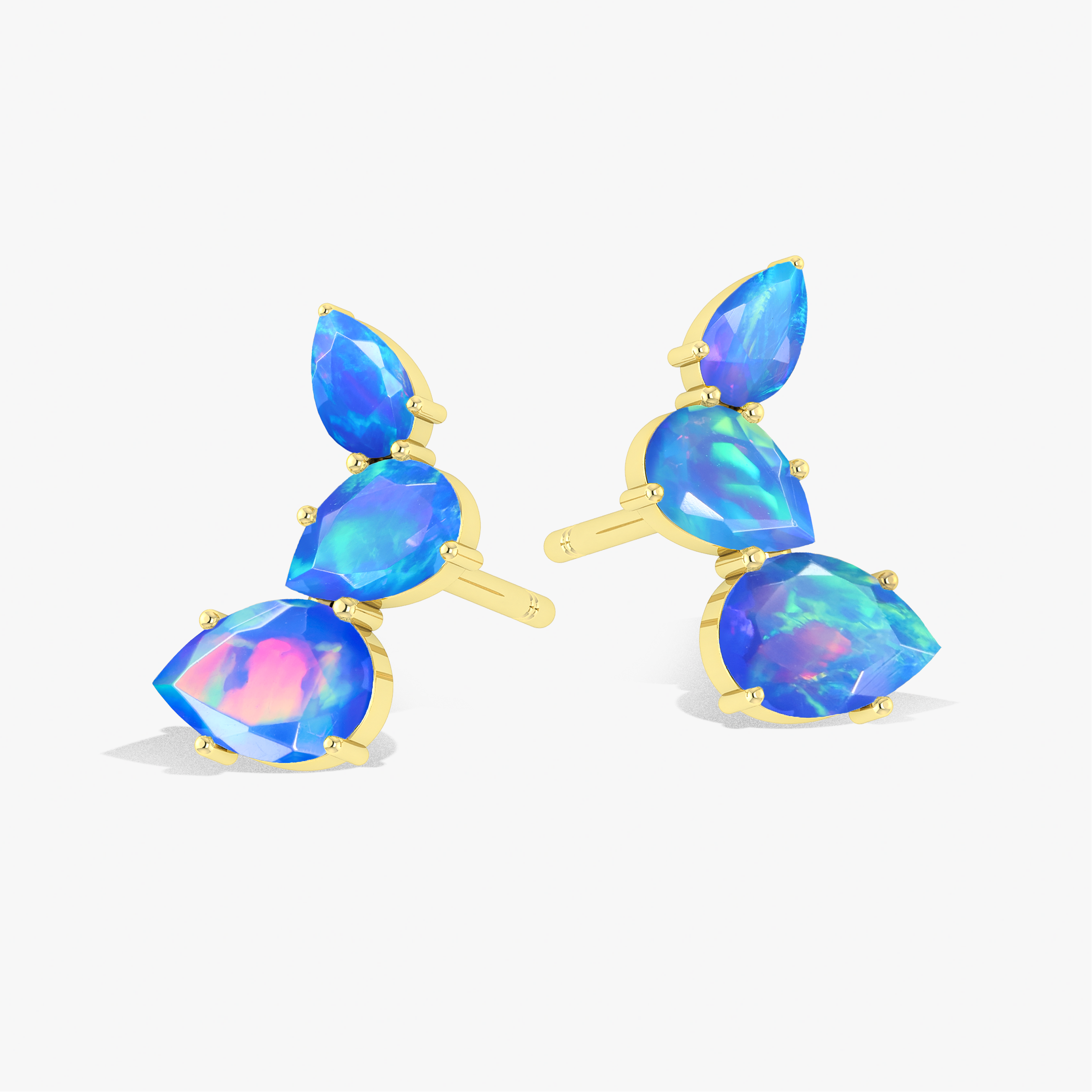 Blue Opal Stud