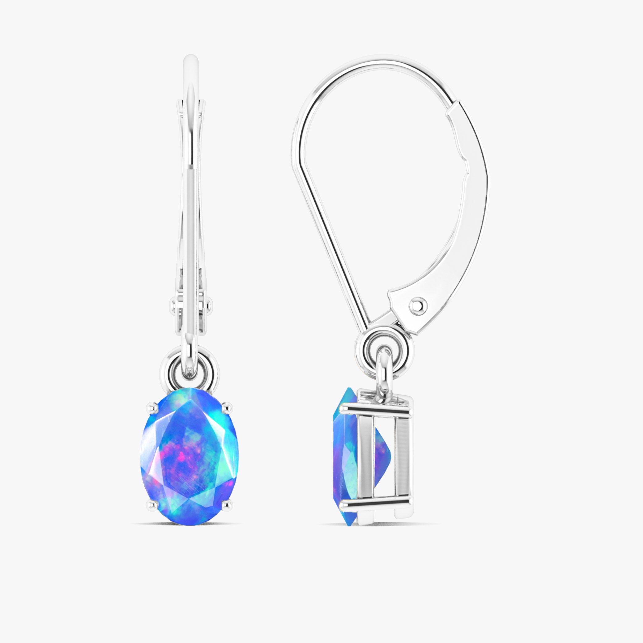Opal Cluster Earring