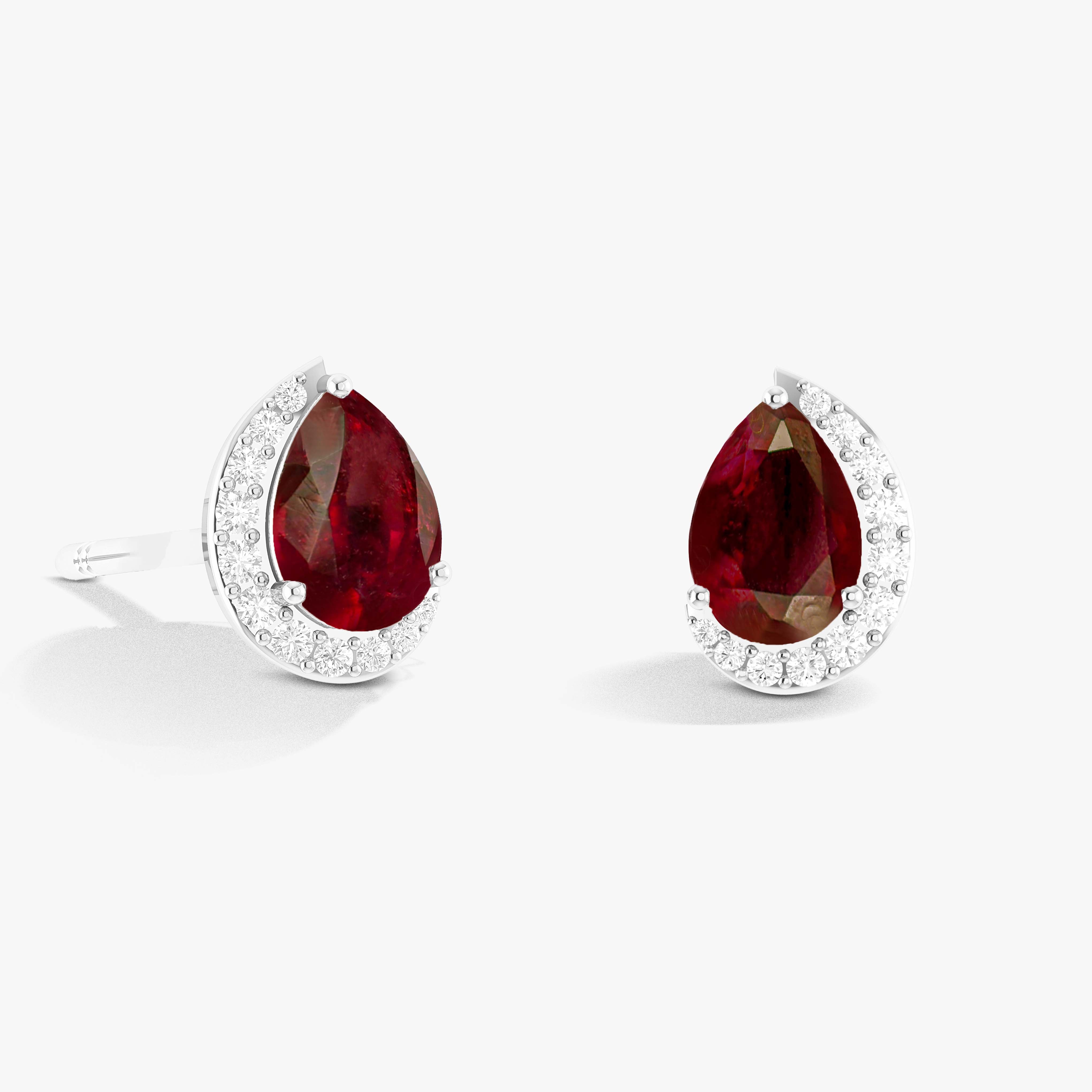 Red Ruby Earring