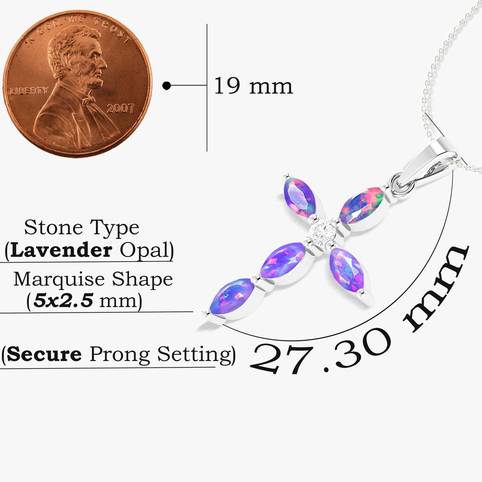 Natural Multi Fire Opal Marquise Shape Gemstone Pendant Necklace - Goodstone Jewels