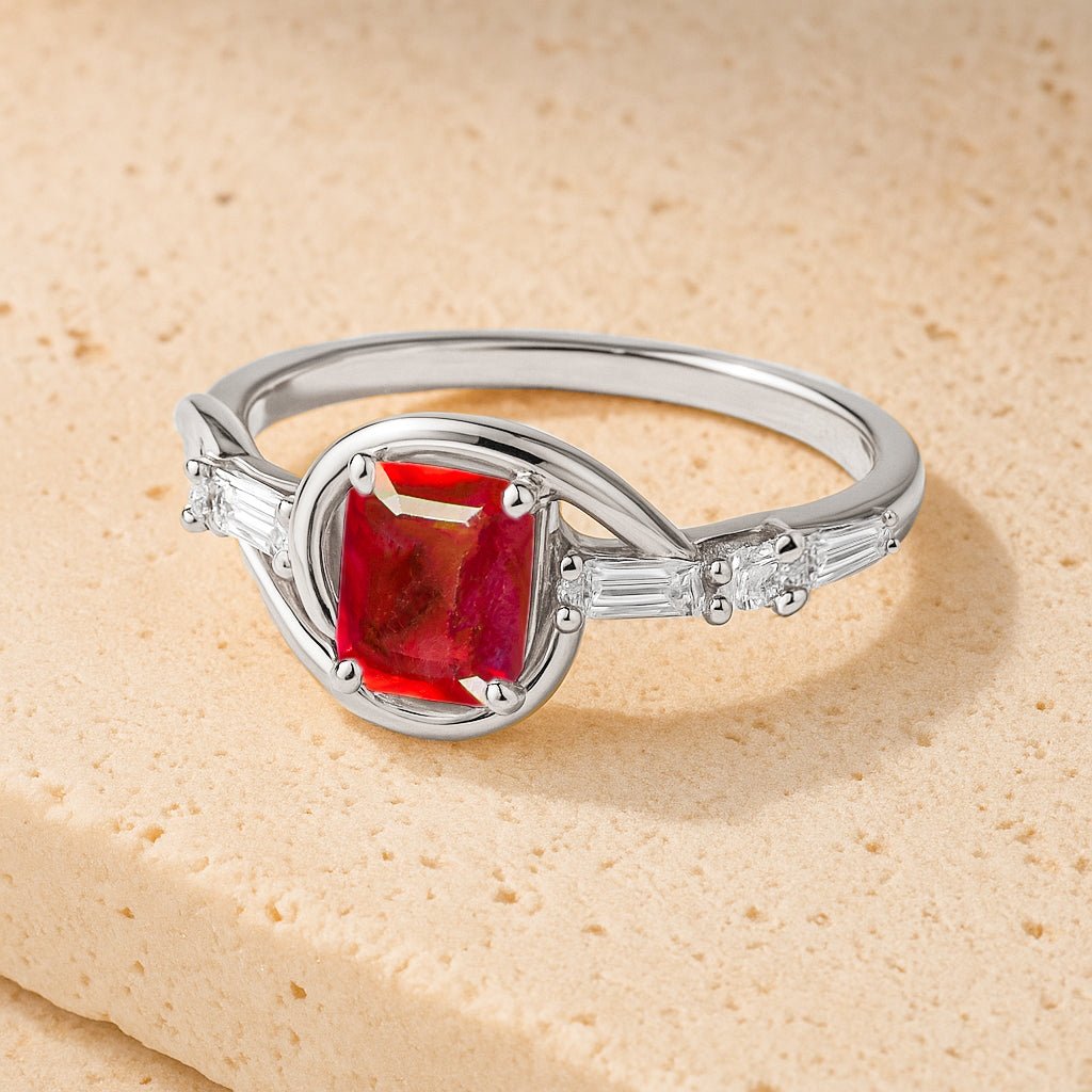 Natural Ruby Gemstone Statement Ring for Women - Goodstone Jewels